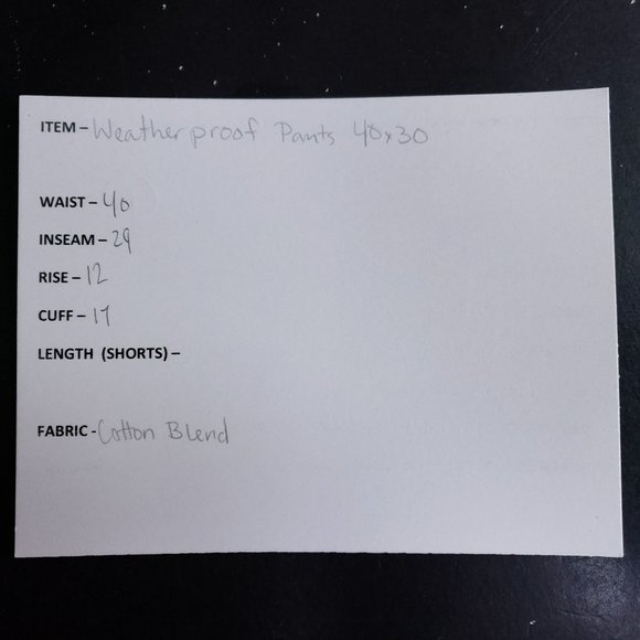 Weatherproof Utility Pants Men's Size 40/30 Gray Stretch - Picture 8 of 8